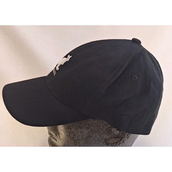 Kangol Black Hat Fitted OSFA Wool Vintage OG Original Kangol Blue Baseball Cap - Picture 2 of 8